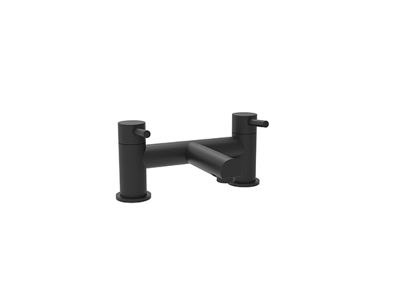 Picture of Piatto Black Matt Deck Mounted Bath Filler