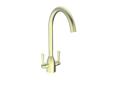 Picture of Moro Brushed Brass Kitchen Sink Mixer