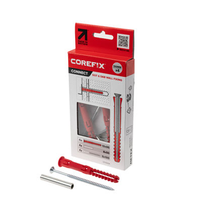 Picture of Corefix Connect 100mm Dot & Dab Wall Fixing 4 Pack
