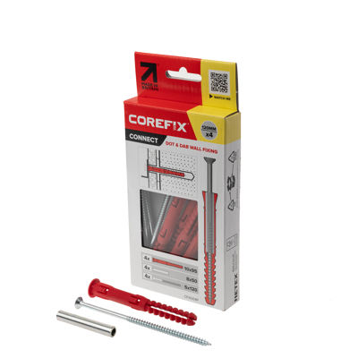 Picture of Corefix Connect 120mm Dot & Dab Wall Fixing 4 Pack