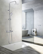 Picture of Resia Black Matt Thermostatic Shower Mixer System