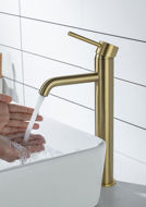 Picture of Cavazzo Brushed Brass Tall Mono Basin Mixer