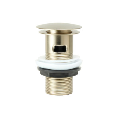Picture of MUSHROOM 1 1/4" SLOTTED CLICK CLACK BASIN WASTE - BRUSHED BRASS