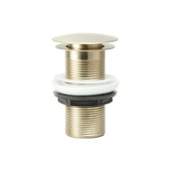 Picture of MUSHROOM 1 1/4" UNSLOTTED CLICK CLACK BASIN WASTE - BRUSHED BRASS