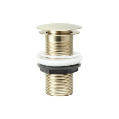 Picture of MUSHROOM 1 1/4" UNSLOTTED CLICK CLACK BASIN WASTE - BRUSHED BRASS
