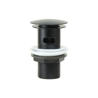 Picture of MUSHROOM 1 1/4" SLOTTED CLICK CLACK BASIN WASTE - MATT BLACK