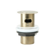 Picture of FLAT TOP 1 1/4" SLOTTED CLICK CLACK BASIN WASTE - BRUSHED BRASS