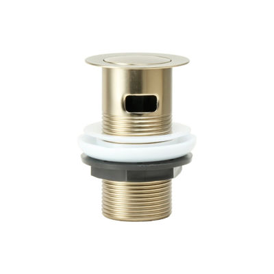 Picture of FLAT TOP 1 1/4" SLOTTED CLICK CLACK BASIN WASTE - BRUSHED BRASS