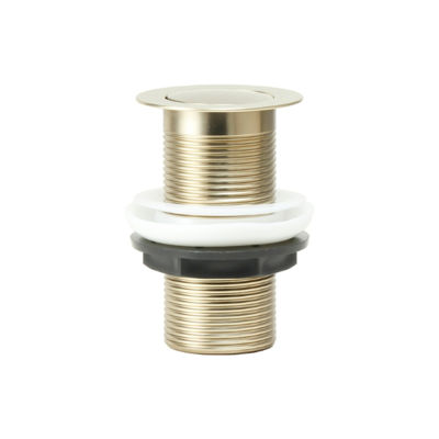 Picture of FLAT TOP 1 1/4"1 UNSLOTTED CLICK CLACK BASIN WASTE - BRUSHED BRASS