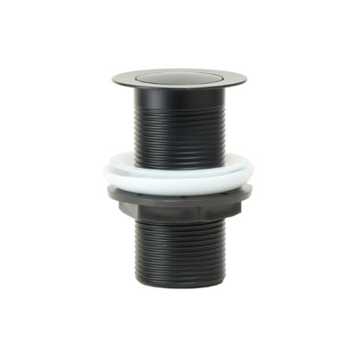 Picture of FLAT TOP 1 1/4" UNSLOTTED CLICK CLACK BASIN WASTE - MATT BLACK