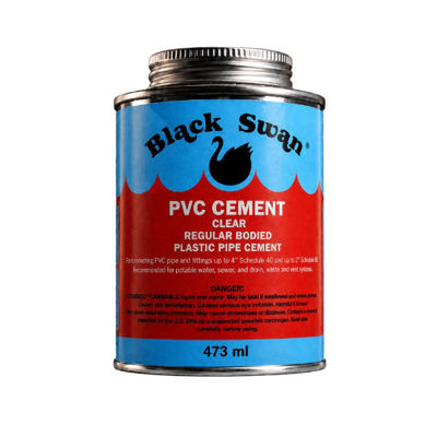 Picture of BLACK SWAN PVC CEMENT REGULAR BODIED 1 PINT - 473ml (Box 12) - **REPORTABLE PRODUCT**