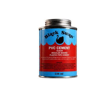Picture of BLACK SWAN PVC CEMENT REGULAR BODIED 1/2 Pint - 236ml (Box 24) - **REPORTABLE PRODUCT**