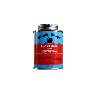 Picture of BLACK SWAN PVC CEMENT REGULAR BODIED 1/4 Pint - 118ml (Box 24) - **REPORTABLE PRODUCT**