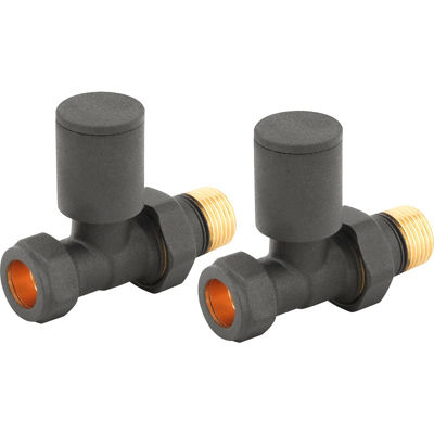 Picture of Round Pattern Valve Straight RAL7012 Anthracite 690033