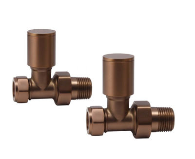 Picture of Round Straight Pattern Valve Brushed Bronze