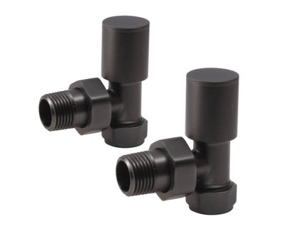 Picture of Round Angled Pattern Valve Brushed Gunmetal