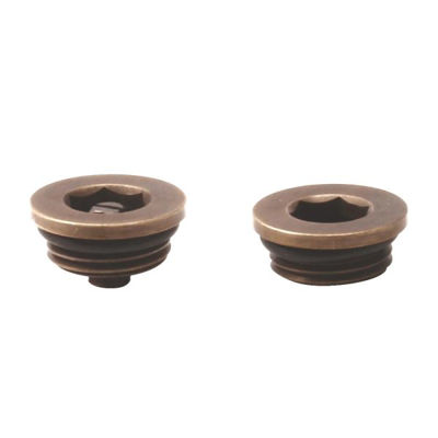Picture of Bleed Valve & Plug Set – Antique Brass 1/2" BSP
