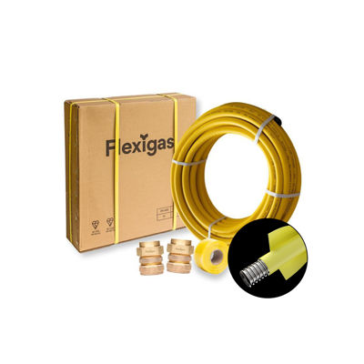Picture of Flexigas - Contractors Kit DS-28-10m w/ 2x Flexigas to Copper Unions DS